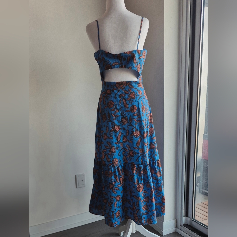 Baukjen Tammy Organic Dress In Blue Bold Capri Size 10 (UK) - Picture 5 of 9